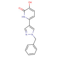 1333146-80-7 6-(1-benzylpyrazol-4-yl)-3-hydroxy-1H-pyridin-2-one chemical structure