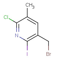 1043870-53-6 5-(bromomethyl)-2-chloro-6-iodo-3-methylpyridine chemical structure