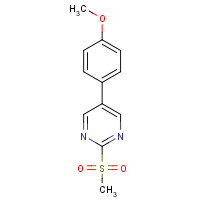 31408-45-4 5-(4-methoxyphenyl)-2-methylsulfonylpyrimidine chemical structure