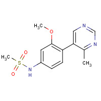 1357093-53-8 N-[3-methoxy-4-(4-methylpyrimidin-5-yl)phenyl]methanesulfonamide chemical structure