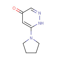 1415928-76-5 6-pyrrolidin-1-yl-1H-pyridazin-4-one chemical structure