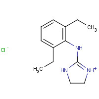 4749-61-5 N-(2,6-diethylphenyl)-4,5-dihydro-1H-imidazol-3-ium-2-amine;chloride chemical structure