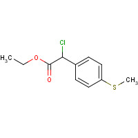 1248997-17-2 ethyl 2-chloro-2-(4-methylsulfanylphenyl)acetate chemical structure