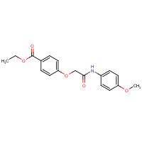 852980-68-8 ethyl 4-[2-(4-methoxyanilino)-2-oxoethoxy]benzoate chemical structure