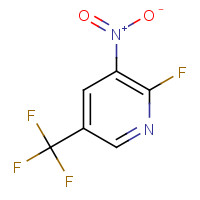 72587-16-7 2-fluoro-3-nitro-5-(trifluoromethyl)pyridine chemical structure