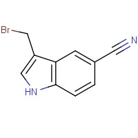 1400279-91-5 3-(bromomethyl)-1H-indole-5-carbonitrile chemical structure