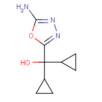 932369-53-4 (5-amino-1,3,4-oxadiazol-2-yl)-dicyclopropylmethanol chemical structure