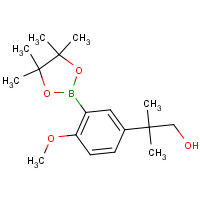 944280-14-2 2-[4-methoxy-3-(4,4,5,5-tetramethyl-1,3,2-dioxaborolan-2-yl)phenyl]-2-methylpropan-1-ol chemical structure