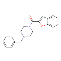 41717-30-0 1-benzofuran-2-yl-(4-benzylpiperazin-1-yl)methanone chemical structure