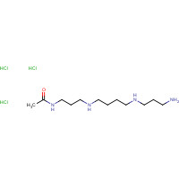 77928-70-2 N-[3-[4-(3-aminopropylamino)butylamino]propyl]acetamide;trihydrochloride chemical structure