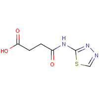 26861-97-2 4-oxo-4-(1,3,4-thiadiazol-2-ylamino)butanoic acid chemical structure