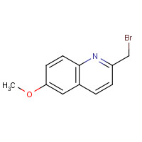 133772-25-5 2-(bromomethyl)-6-methoxyquinoline chemical structure