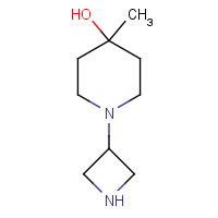 1257293-87-0 1-(azetidin-3-yl)-4-methylpiperidin-4-ol chemical structure