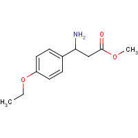 700350-68-1 methyl 3-amino-3-(4-ethoxyphenyl)propanoate chemical structure