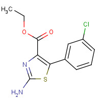77505-90-9 ethyl 2-amino-5-(3-chlorophenyl)-1,3-thiazole-4-carboxylate chemical structure
