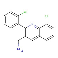 1064578-24-0 [8-chloro-2-(2-chlorophenyl)quinolin-3-yl]methanamine chemical structure