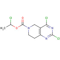 1201781-22-7 1-chloroethyl 2,4-dichloro-7,8-dihydro-5H-pyrido[4,3-d]pyrimidine-6-carboxylate chemical structure