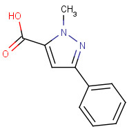 10250-64-3 2-methyl-5-phenylpyrazole-3-carboxylic acid chemical structure