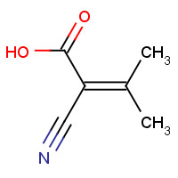 759-21-7 2-cyano-3-methylbut-2-enoic acid chemical structure