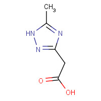 720706-28-5 2-(5-methyl-1H-1,2,4-triazol-3-yl)acetic acid chemical structure