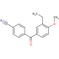 1445577-69-4 4-(3-ethyl-4-methoxybenzoyl)benzonitrile chemical structure