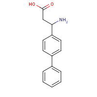 63974-15-2 3-amino-3-(4-phenylphenyl)propanoic acid chemical structure