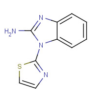 19918-30-0 1-(1,3-thiazol-2-yl)benzimidazol-2-amine chemical structure