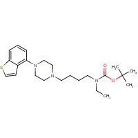 1021324-62-8 tert-butyl N-[4-[4-(1-benzothiophen-4-yl)piperazin-1-yl]butyl]-N-ethylcarbamate chemical structure