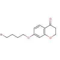 875455-34-8 7-(4-bromobutoxy)-2,3-dihydrochromen-4-one chemical structure