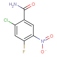 862875-20-5 2-chloro-4-fluoro-5-nitrobenzamide chemical structure