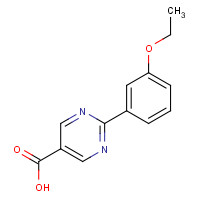 1192155-04-6 2-(3-ethoxyphenyl)pyrimidine-5-carboxylic acid chemical structure