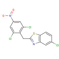 315227-97-5 5-chloro-2-[(2,6-dichloro-4-nitrophenyl)methyl]-1,3-benzothiazole chemical structure