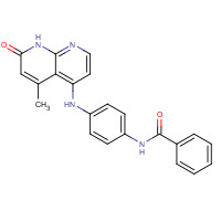1203510-29-5 N-[4-[(5-methyl-7-oxo-8H-1,8-naphthyridin-4-yl)amino]phenyl]benzamide chemical structure