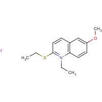 63816-13-7 1-ethyl-2-ethylsulfanyl-6-methoxyquinolin-1-ium;iodide chemical structure