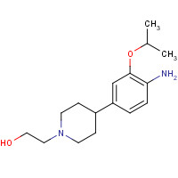 1462951-21-8 2-[4-(4-amino-3-propan-2-yloxyphenyl)piperidin-1-yl]ethanol chemical structure