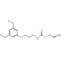 945489-96-3 prop-2-enyl N-[3-[3,5-bis(bromomethyl)phenoxy]propyl]carbamate chemical structure