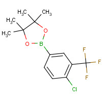 445303-09-3 2-[4-chloro-3-(trifluoromethyl)phenyl]-4,4,5,5-tetramethyl-1,3,2-dioxaborolane chemical structure