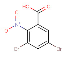 60912-52-9 3,5-dibromo-2-nitrobenzoic acid chemical structure