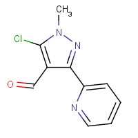 857640-07-4 5-chloro-1-methyl-3-pyridin-2-ylpyrazole-4-carbaldehyde chemical structure