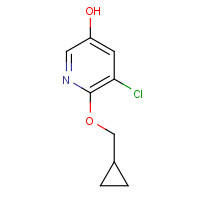 1355067-44-5 5-chloro-6-(cyclopropylmethoxy)pyridin-3-ol chemical structure