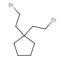3187-39-1 1,1-bis(2-bromoethyl)cyclopentane chemical structure