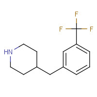 37581-28-5 4-[[3-(trifluoromethyl)phenyl]methyl]piperidine chemical structure