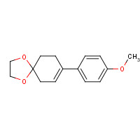 67019-46-9 8-(4-methoxyphenyl)-1,4-dioxaspiro[4.5]dec-7-ene chemical structure