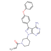 936563-87-0 1-[3-[4-amino-3-(4-phenoxyphenyl)pyrazolo[3,4-d]pyrimidin-1-yl]piperidin-1-yl]prop-2-en-1-one chemical structure