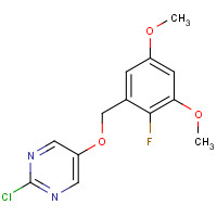 1453212-59-3 2-chloro-5-[(2-fluoro-3,5-dimethoxyphenyl)methoxy]pyrimidine chemical structure