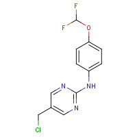 1446353-68-9 5-(chloromethyl)-N-[4-(difluoromethoxy)phenyl]pyrimidin-2-amine chemical structure