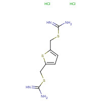 2076-91-7 [5-(carbamimidoylsulfanylmethyl)thiophen-2-yl]methyl carbamimidothioate;dihydrochloride chemical structure