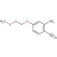 1259517-55-9 4-(2-methoxyethoxy)-2-methylbenzonitrile chemical structure