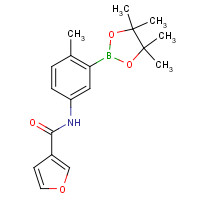 623907-54-0 N-[4-methyl-3-(4,4,5,5-tetramethyl-1,3,2-dioxaborolan-2-yl)phenyl]furan-3-carboxamide chemical structure