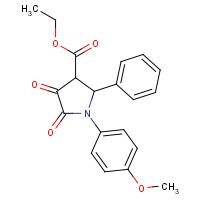 401941-23-9 ethyl 1-(4-methoxyphenyl)-4,5-dioxo-2-phenylpyrrolidine-3-carboxylate chemical structure